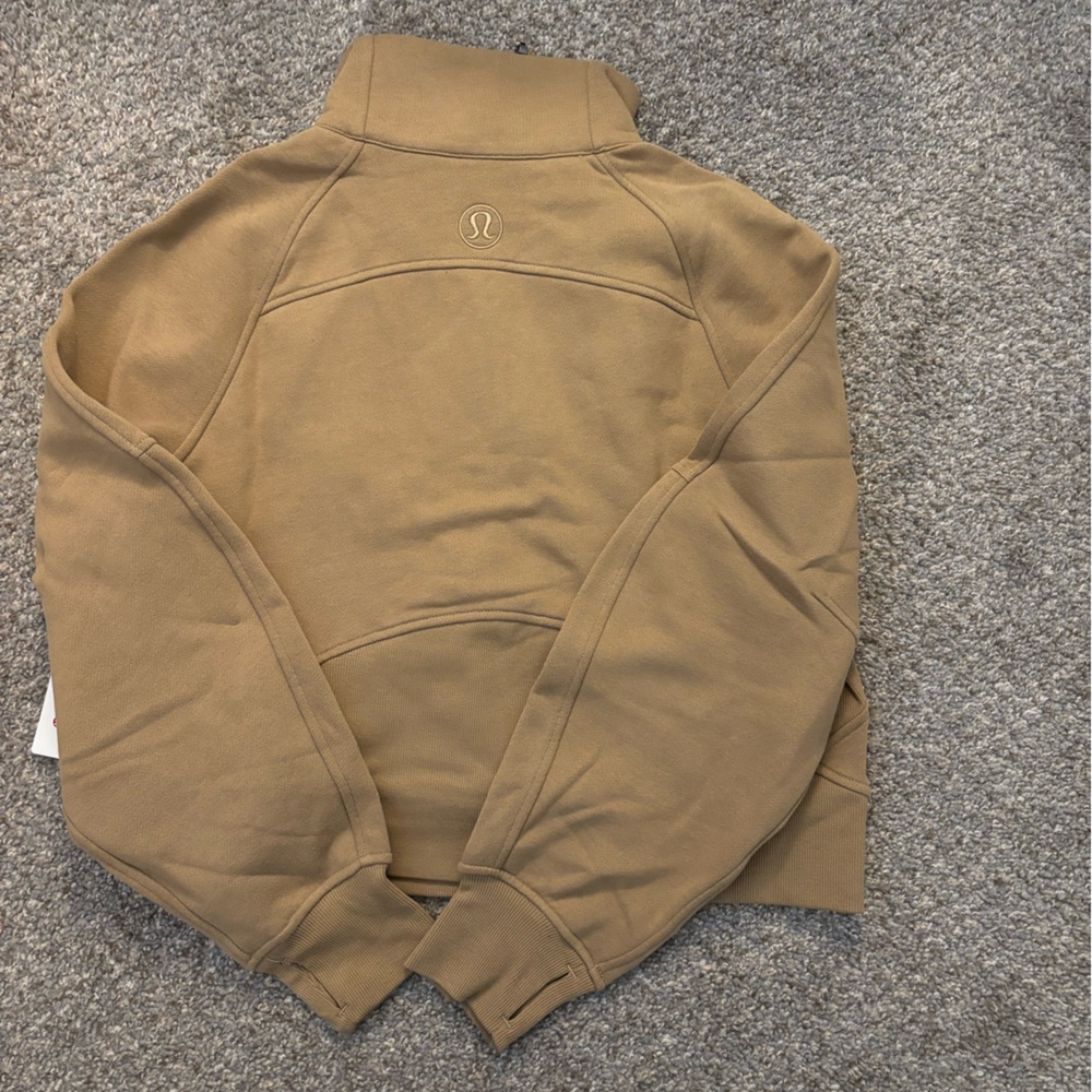 Lululemon Scuba Oversized Funnel-Neck Half Zip - Filbert Tan - Picture 4 of 6